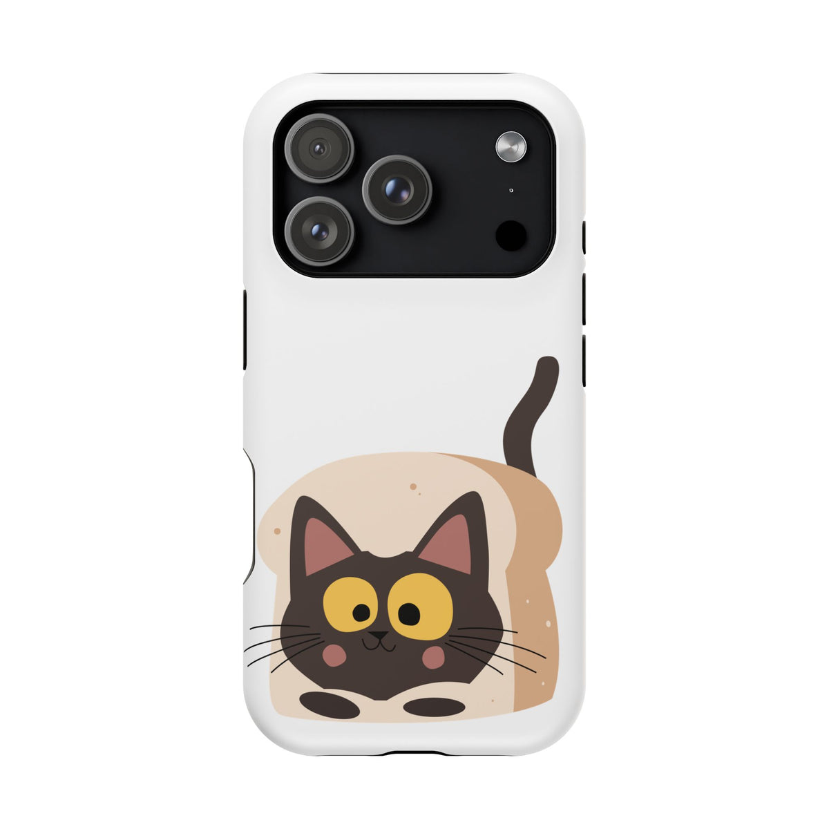 Cute Cartoon Cat Impact Phone Case – Protective iPhone Cover with Playful Kitty Design