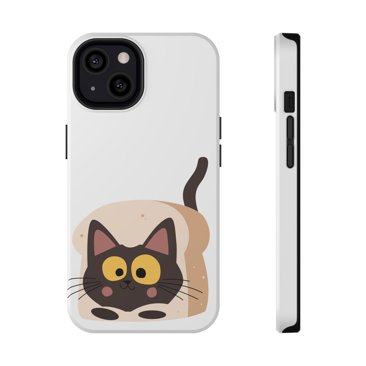 Cute Cartoon Cat Impact Phone Case – Protective iPhone Cover with Playful Kitty Design