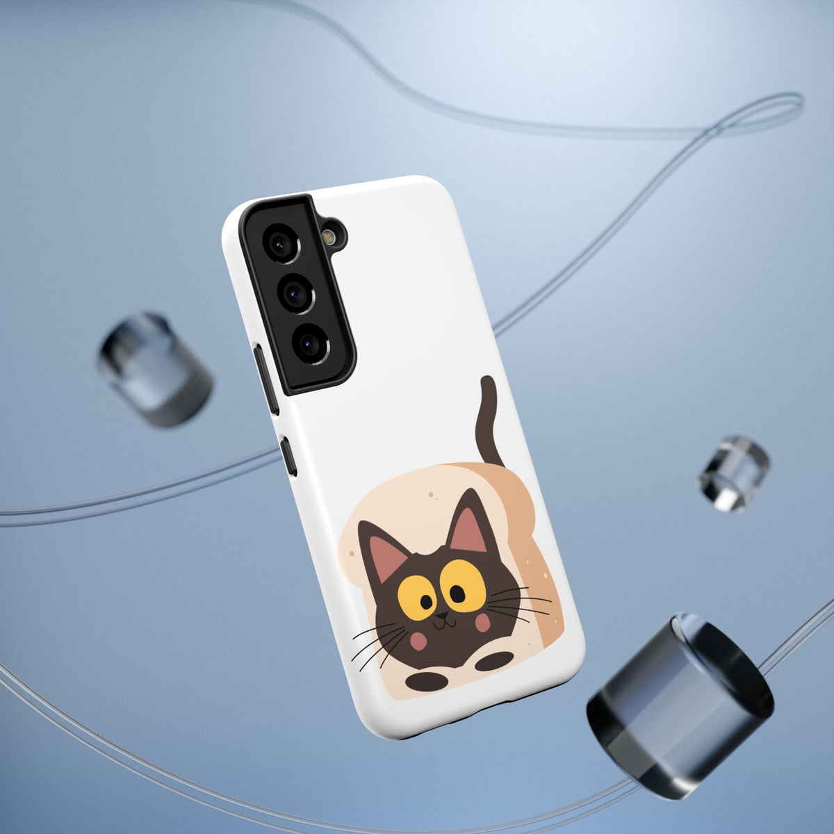Cute Cartoon Cat Impact Phone Case – Protective iPhone Cover with Playful Kitty Design