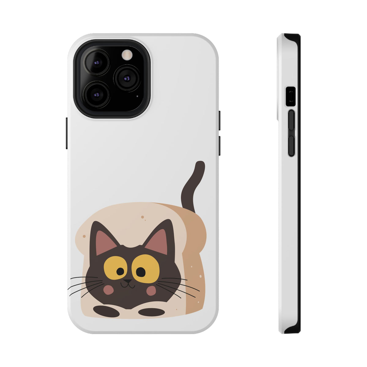 Cute Cartoon Cat Impact Phone Case – Protective iPhone Cover with Playful Kitty Design
