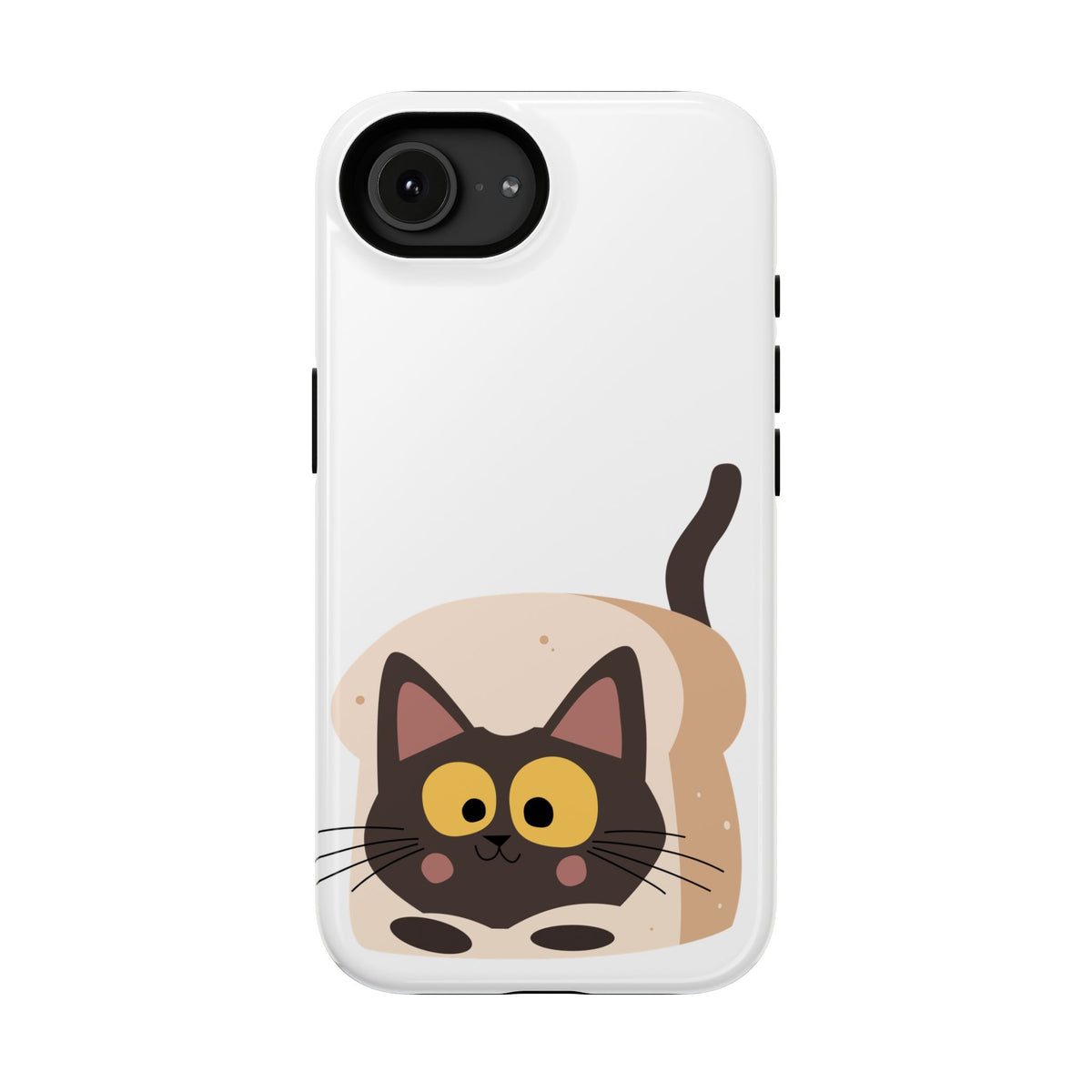 Cute Cartoon Cat Impact Phone Case – Protective iPhone Cover with Playful Kitty Design