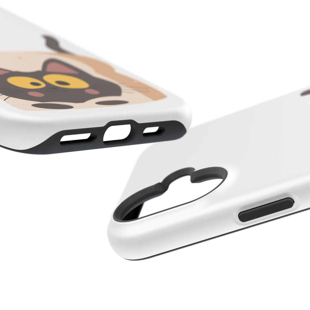 Cute Cartoon Cat Impact Phone Case – Protective iPhone Cover with Playful Kitty Design