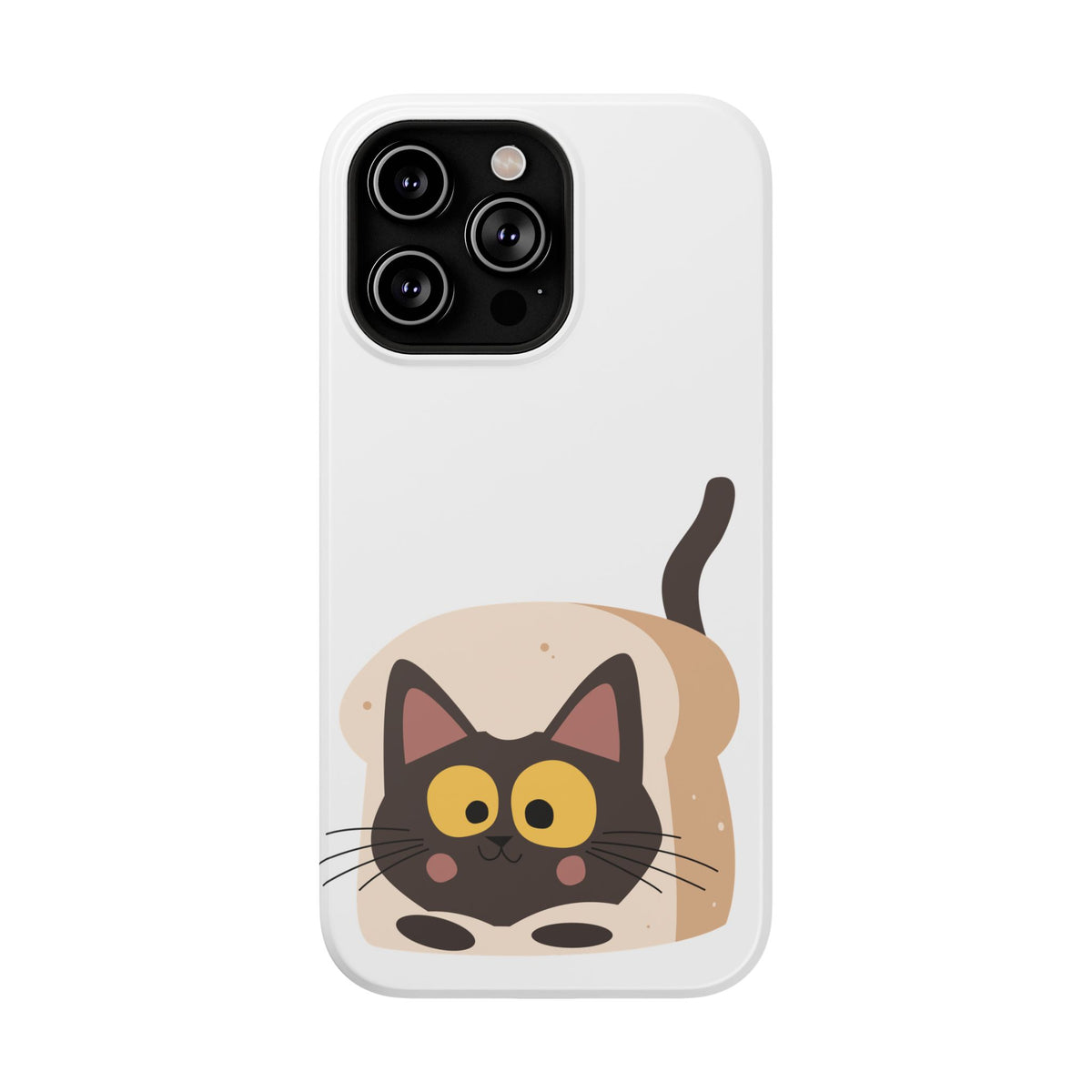 Cute Cartoon Cat Impact Phone Case – Protective iPhone Cover with Playful Kitty Design