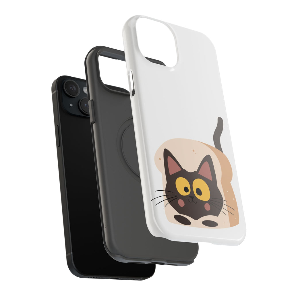 Cute Cartoon Cat Impact Phone Case – Protective iPhone Cover with Playful Kitty Design